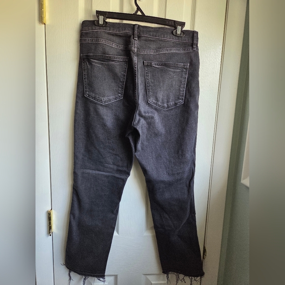 GAP Women's Vintage Slim High Rise Faded Black Jeans. Size 10 Petite. - Picture 2 of 3